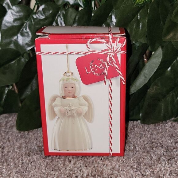Lenox Holiday Cheer Angel Ornament 884414 with Box - Picture 2 of 9